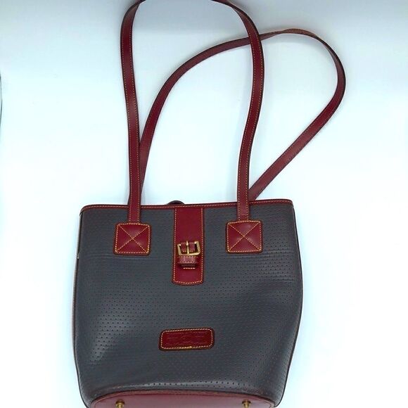 Perforated Leather Bucket Bag  - Picture 2 of 12